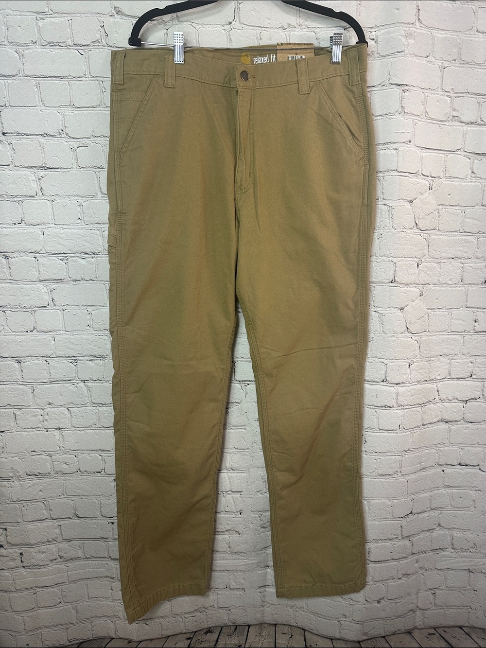 Carhartt Mens Relaxed Fit Rugged Flex Knit Lined Rigby Dungaree Size 36 X 36 NEW
